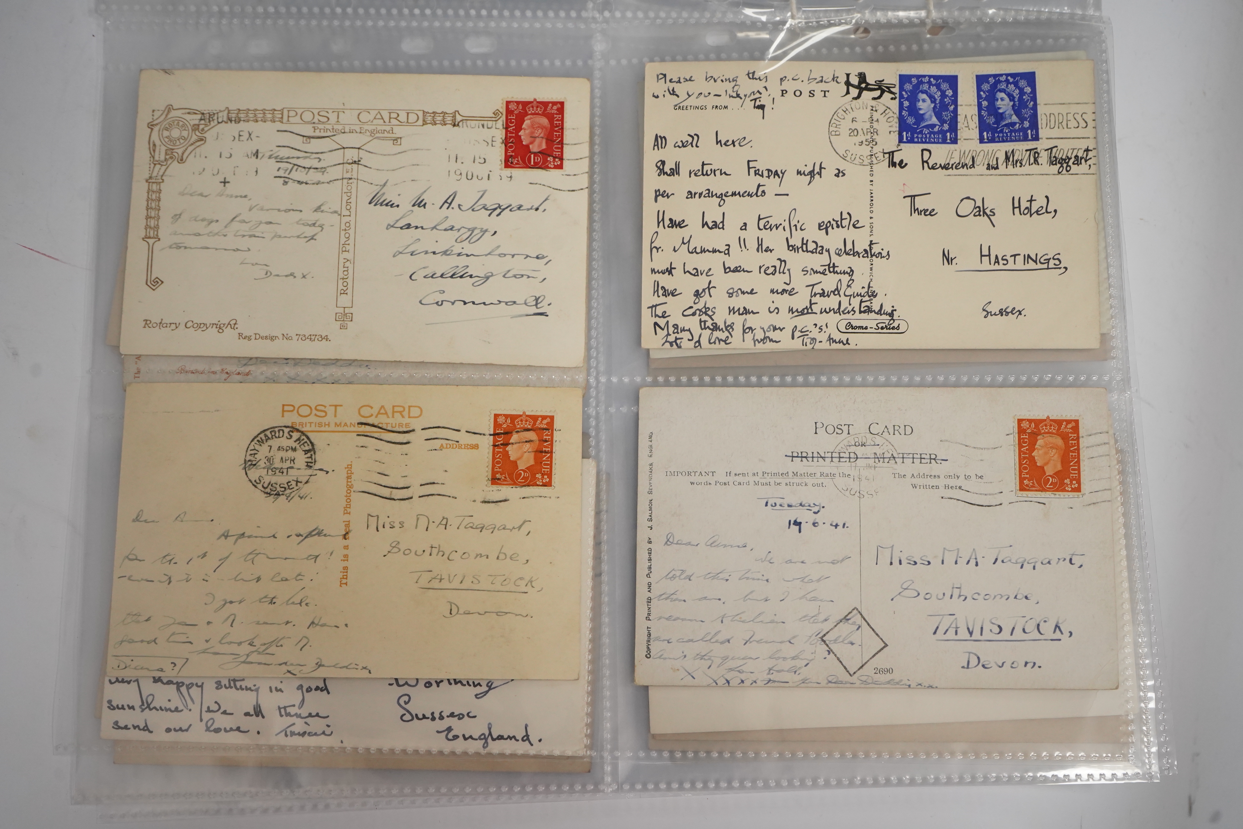 A group of eighty eight assorted vintage postcards, including American topography, rail accidents and motoring.